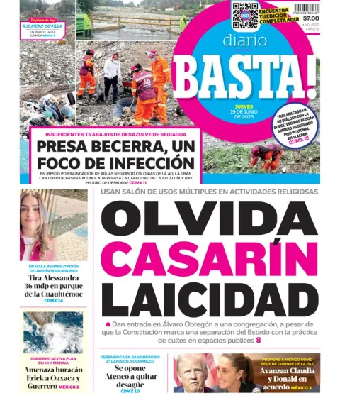 Portada de Basta del jueves, 19 de junio de 2025