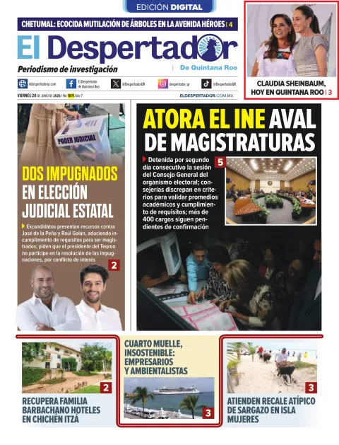 Portada de El Despertador de Quintana Roo