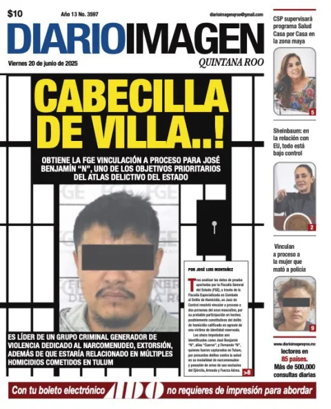 Portada de Diario Imagen Quintana Roo