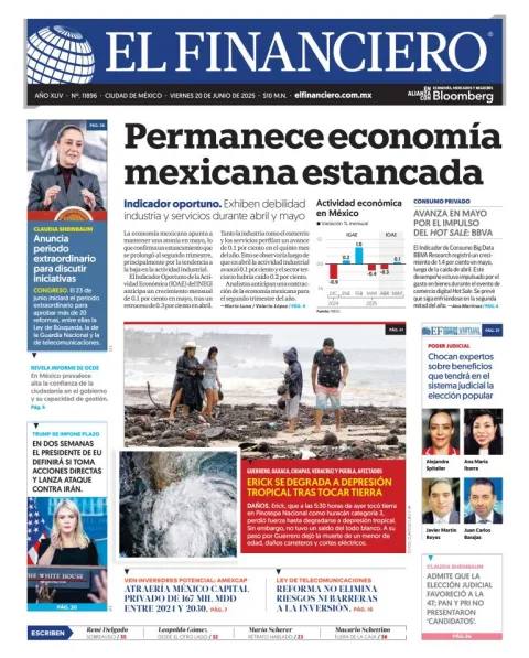 Portada de El Financiero