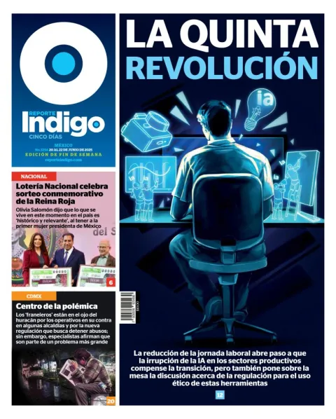 Portada de Reporte Indigo del viernes, 20 de junio de 2025