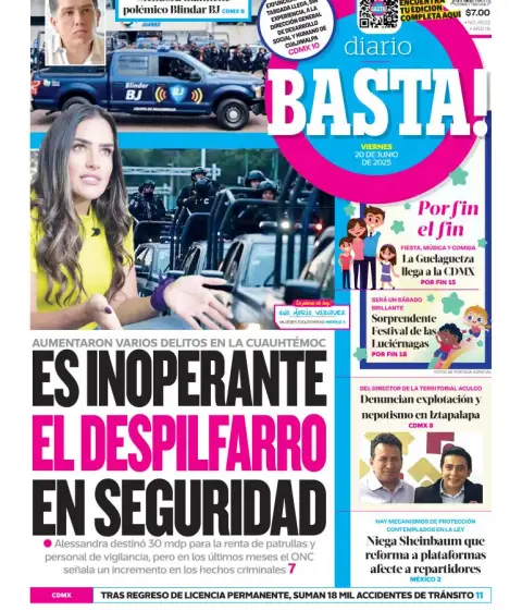 Portada de Basta