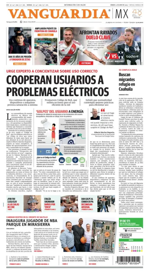 Portada de Vanguardia