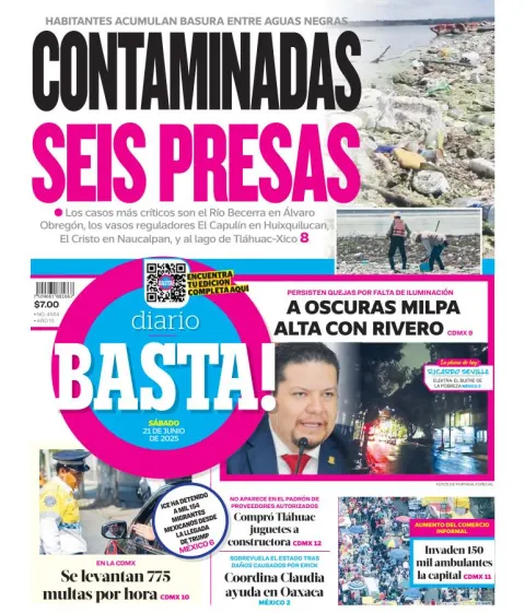 Portada de Basta del sábado, 21 de junio de 2025