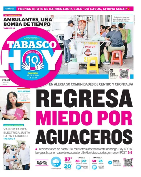 Portada de Tabasco Hoy