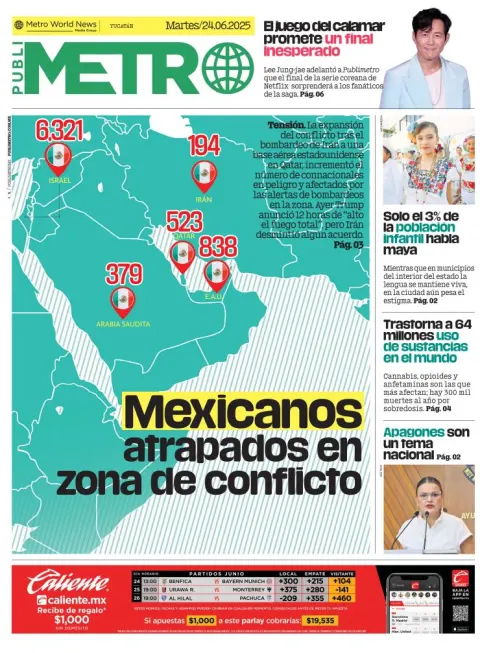 Portada de Publimetro Merida