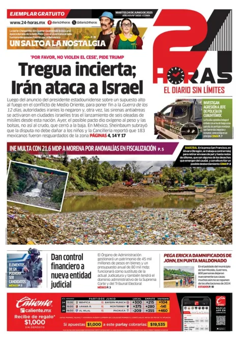 Portada de 24 Horas