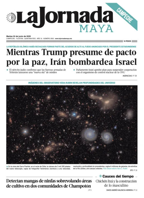 Portada de La Jornada Maya Campeche del martes, 24 de junio de 2025