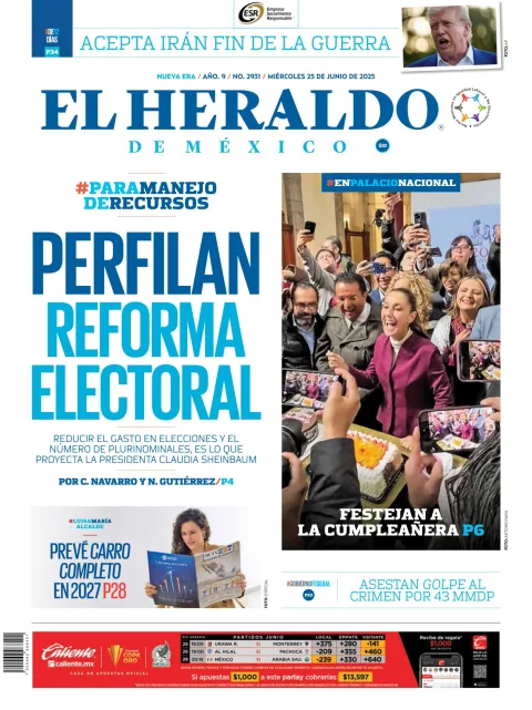 Portada de El Heraldo de Mexico