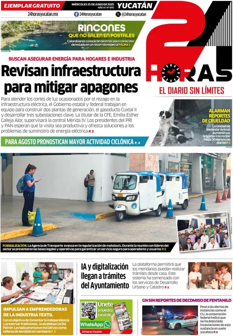 Portada de 24 Horas Yucatan