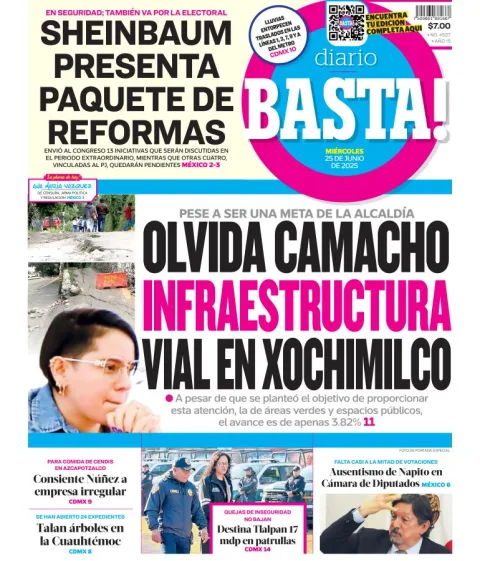 Portada de Basta del miércoles, 25 de junio de 2025