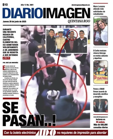 Portada de Diario Imagen Quintana Roo