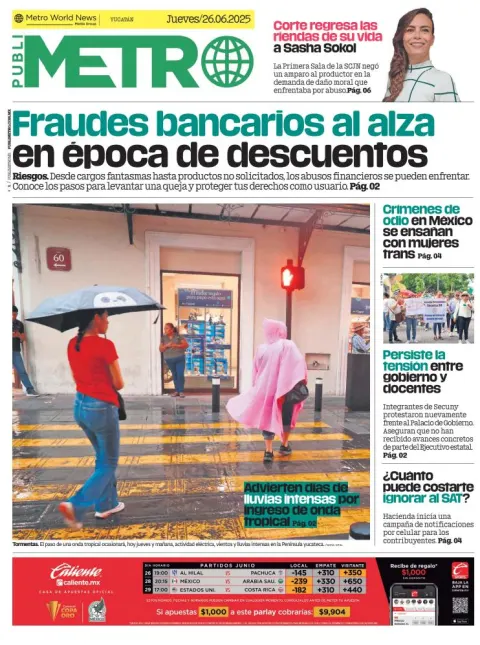Portada de Publimetro Merida