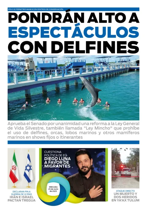 Portada de El Quintana Roo (contraportada)