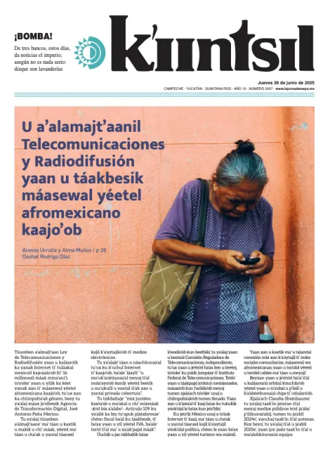 Portada de La Jornada - Kiintsil del jueves, 26 de junio de 2025