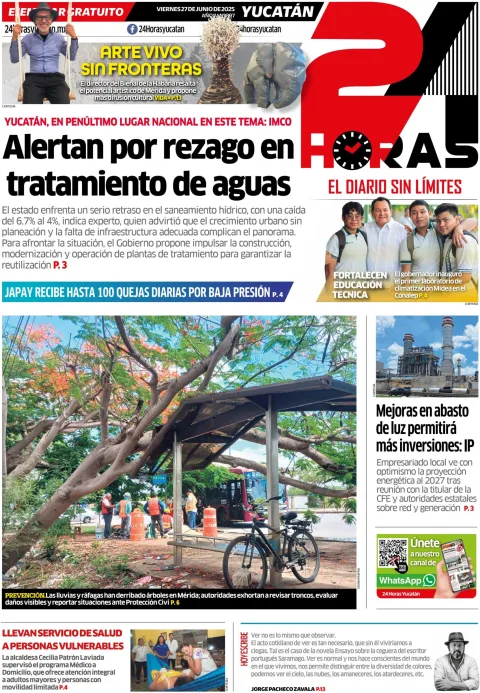 Portada de 24 Horas Yucatan