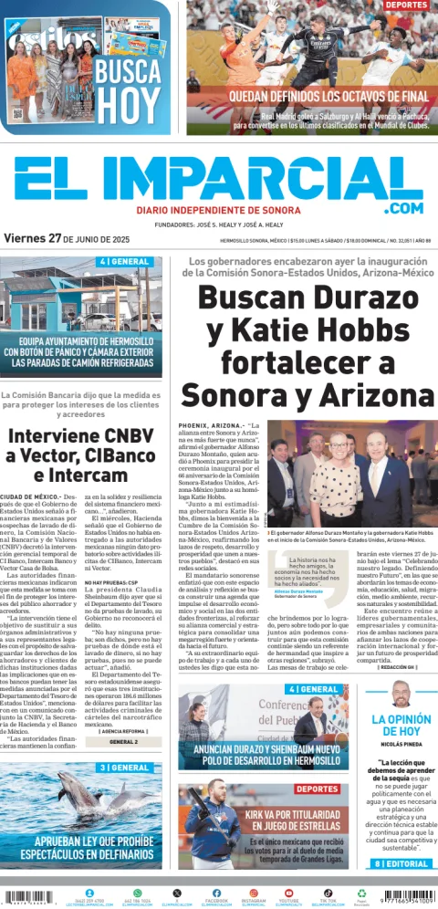 Portada de El Imparcial