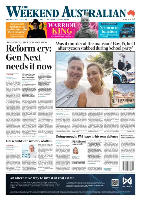 Portada de The Australian