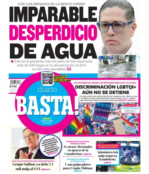 Portada de Basta del sábado, 28 de junio de 2025