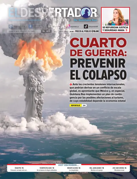 Portada de El Despertador de Quintana Roo