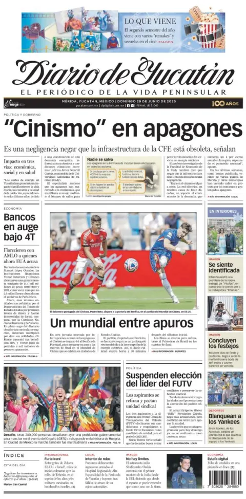 Portada de Diario de Yucatán