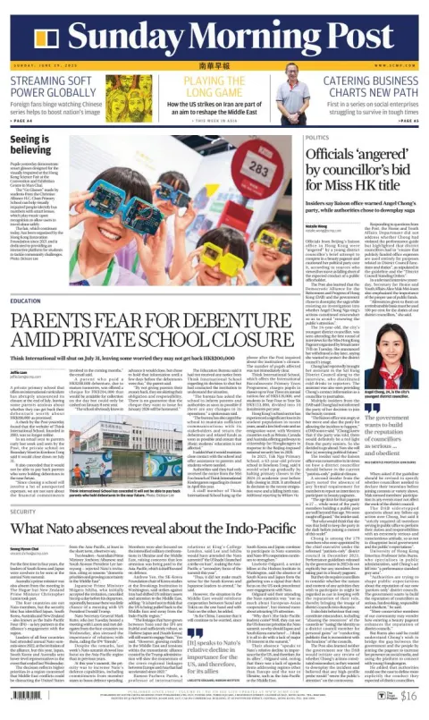 Portada de South China Morning Post