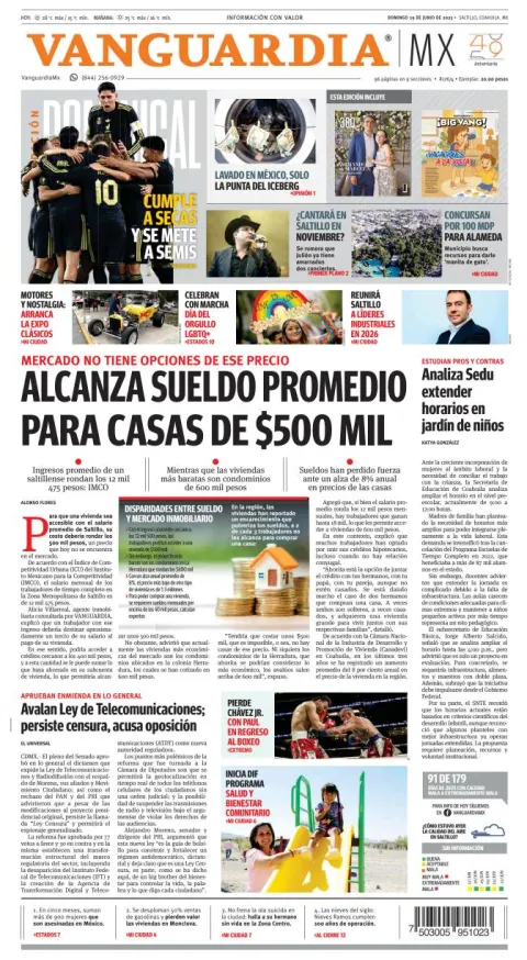 Portada de Vanguardia