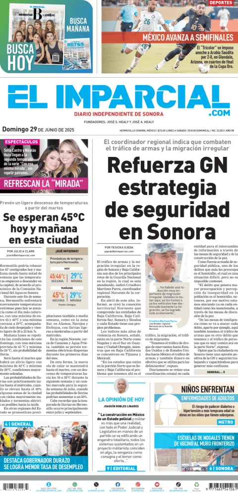 Portada de El Imparcial