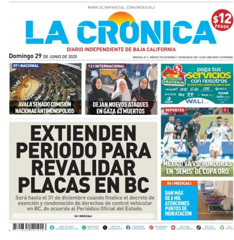 Portada de La Cronica