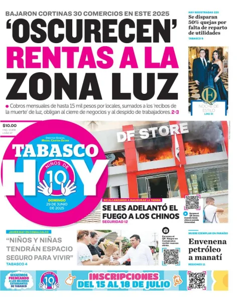 Portada de Tabasco Hoy