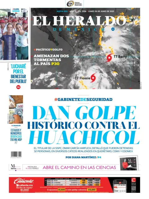 Portada de El Heraldo de Mexico