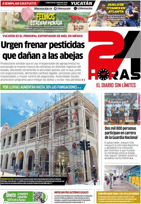 Portada de 24 Horas Yucatan