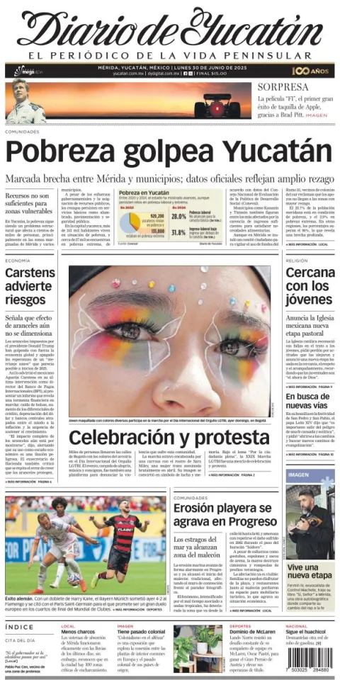 Portada de Diario de Yucatán