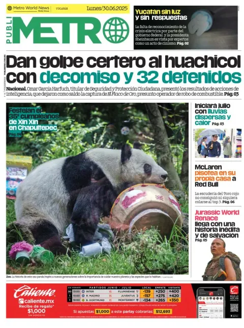 Portada de Publimetro Merida