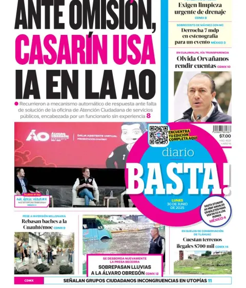 Portada de Basta del 2025-06-30
