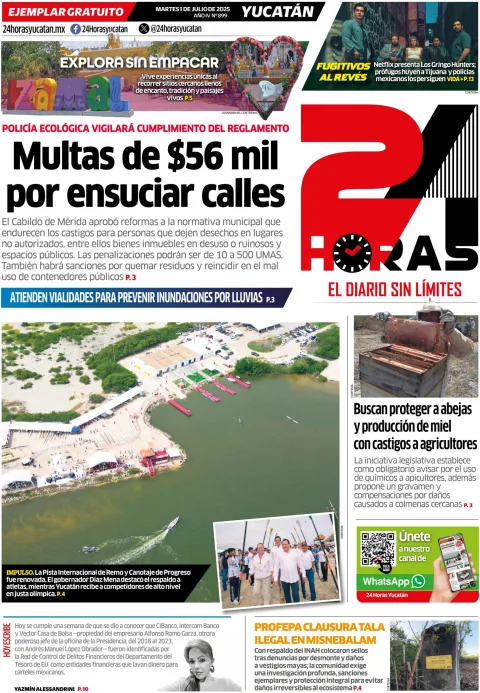Portada de 24 Horas Yucatan
