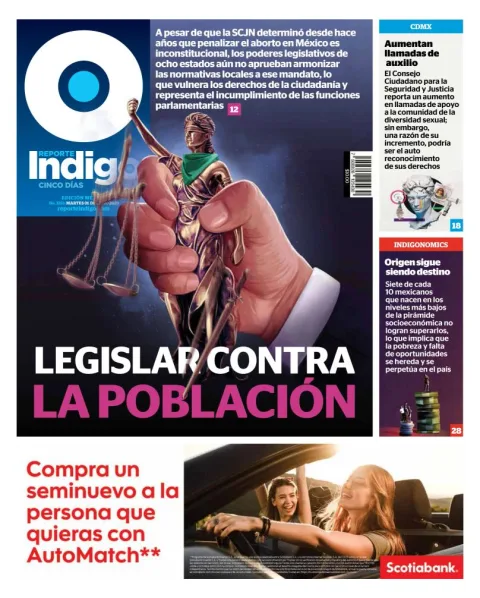 Portada de Reporte Indigo del martes, 1 de julio de 2025