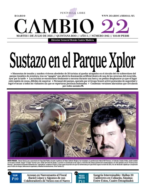 Portada de Diario Cambio 22 del 2025-07-01