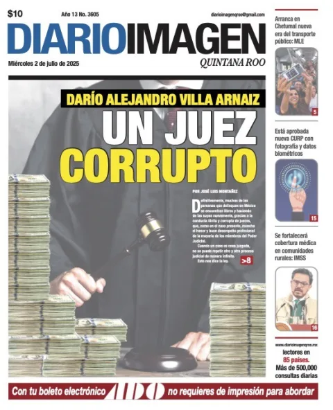 Portada de Diario Imagen Quintana Roo