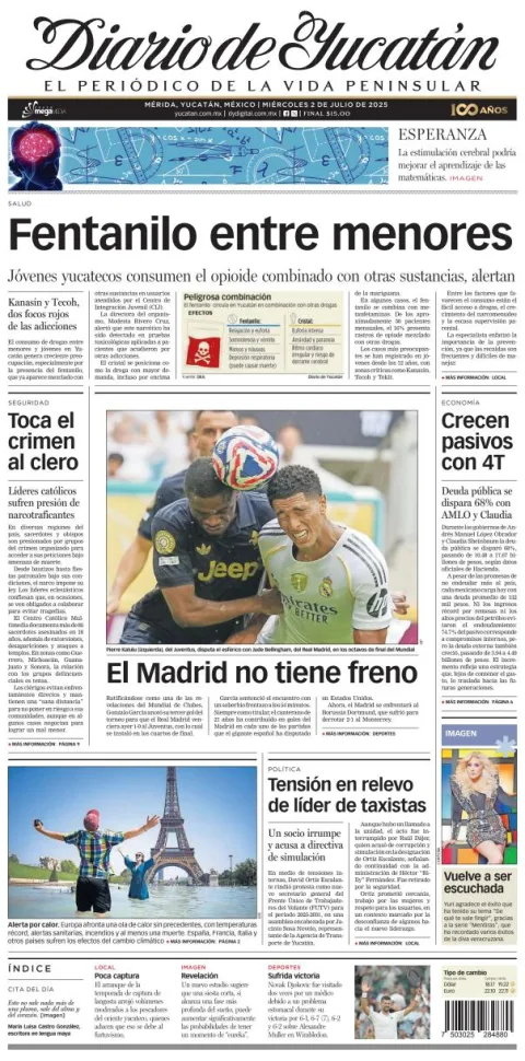 Portada de Diario de Yucatán