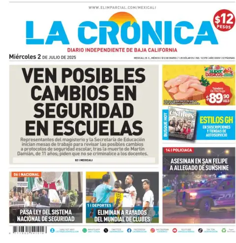 Portada de La Cronica