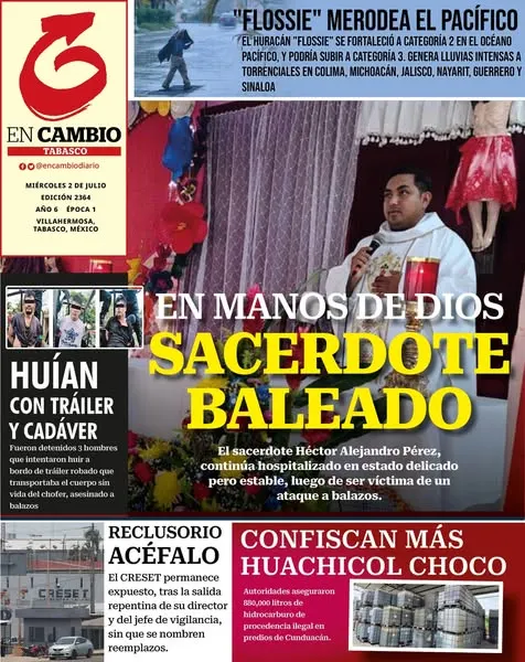 Portada de En Cambio - Quintana Roo (contraportada) del miércoles, 2 de julio de 2025