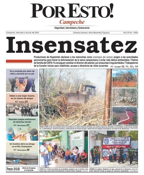 Portada de Por Esto (campeche)