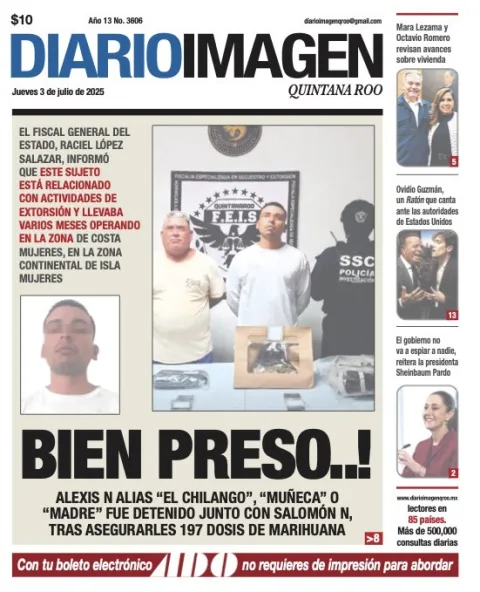 Portada de Diario Imagen Quintana Roo