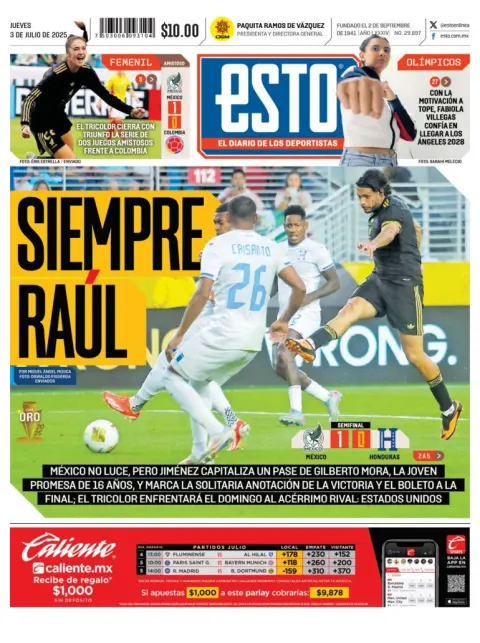 Portada de Esto del jueves, 3 de julio de 2025
