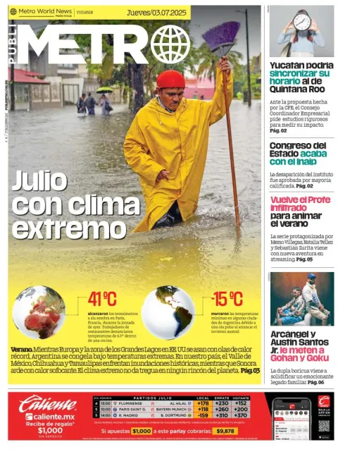 Portada de Publimetro Merida