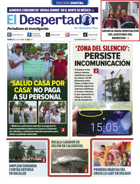 Portada de El Despertador de Quintana Roo
