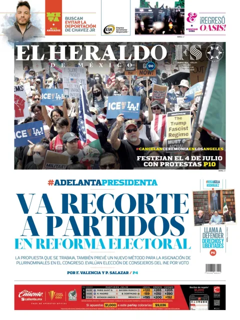 Portada de El Heraldo de Mexico