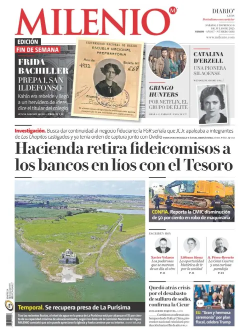 Portada de Milenio Leon del sábado, 5 de julio de 2025