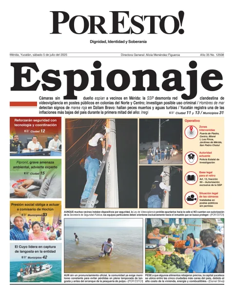 Portada de Por Esto (merida, Yucatan) del sábado, 5 de julio de 2025